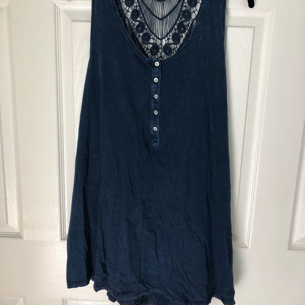 Anthropologie navy tank top